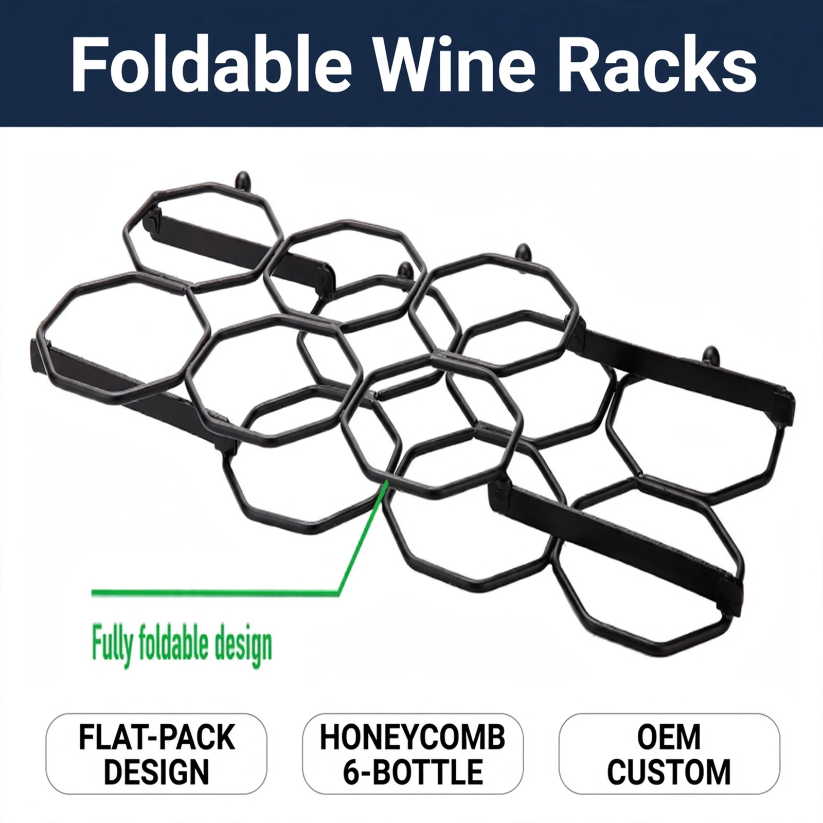 Foldable Wine Racks: Flat-Pack Design for E-commerce Brands